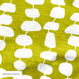 Atomic Stack in Avocado — atomic stack print, in cream forms on a bright avocado chartreuse ground