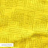Interlock in Mustard — interlock print, in saturated mustard yellow