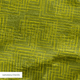 Interlock in Olive — interlock print, in deep tonal olive green