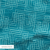Interlock in Teal — interlock print, in deep petrol teal