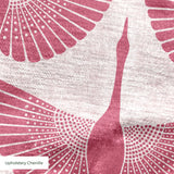 Egret of Joy in Dusty Rose — egret of joy print, in dusty rose and berry pink on a soft blush ground