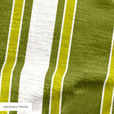 Mod Stripes in Avocado — mod stripes print, in avocado and olive with a chartreuse edge on ivory