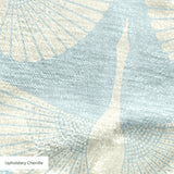 Egret of Joy in Duck Egg — egret of joy print, in pale duck egg blue on soft white