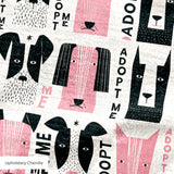 Adopt Me Mid Mod Dog, Petal, Small Fabric