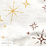 Retro Starburst, Saffron Fabric
