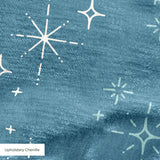 Retro Starburst, Slate Fabric