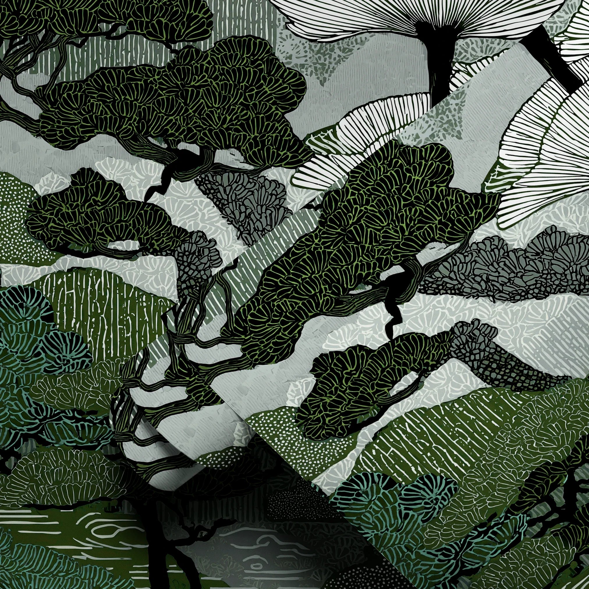 Twilight Grove, Moss Wallpaper