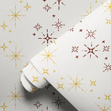 Retro Starburst, Saffron Wallpaper