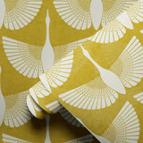 Egret of Joy, Oro Domino Wallpaper