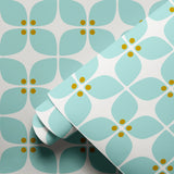 Square Mod, Robins Egg Wallpaper