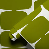 Atomic Bricks, Olive Wallpaper