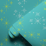 Retro Starburst, Lagoon Wallpaper