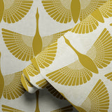 Egret of Joy, Oro Wallpaper