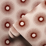 Retro Sunburst, Petal Wallpaper