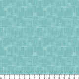 Interlock in Lagoon — interlock print, in clear tonal lagoon aqua