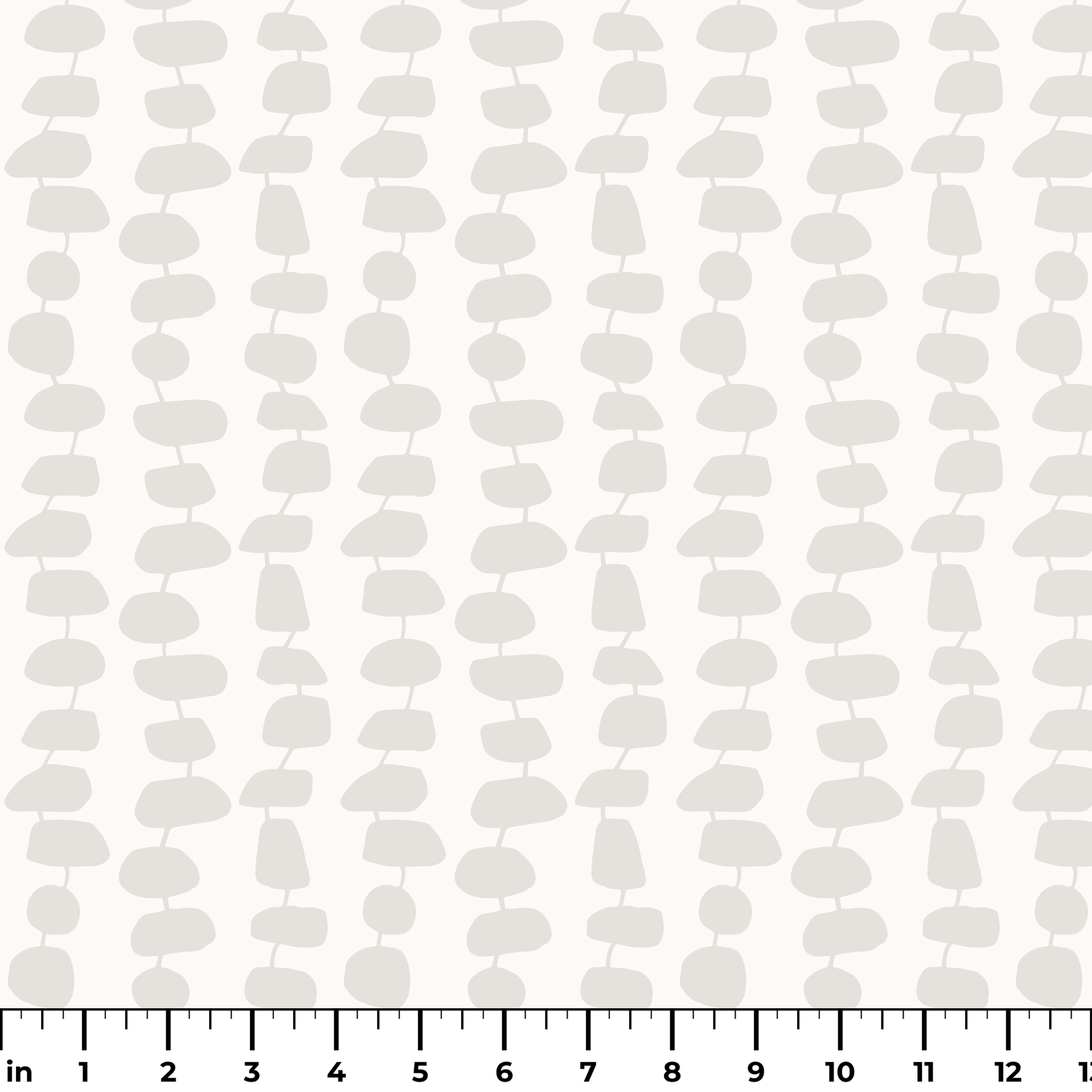 Atomic Stack in Marshmellow — atomic stack print, in white forms on the palest marshmallow grey, tonal and quiet