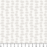 Atomic Stack in Marshmellow — atomic stack print, in white forms on the palest marshmallow grey, tonal and quiet