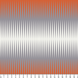 Parallax in Cocktail — parallax print, in coral red and rust shading to white