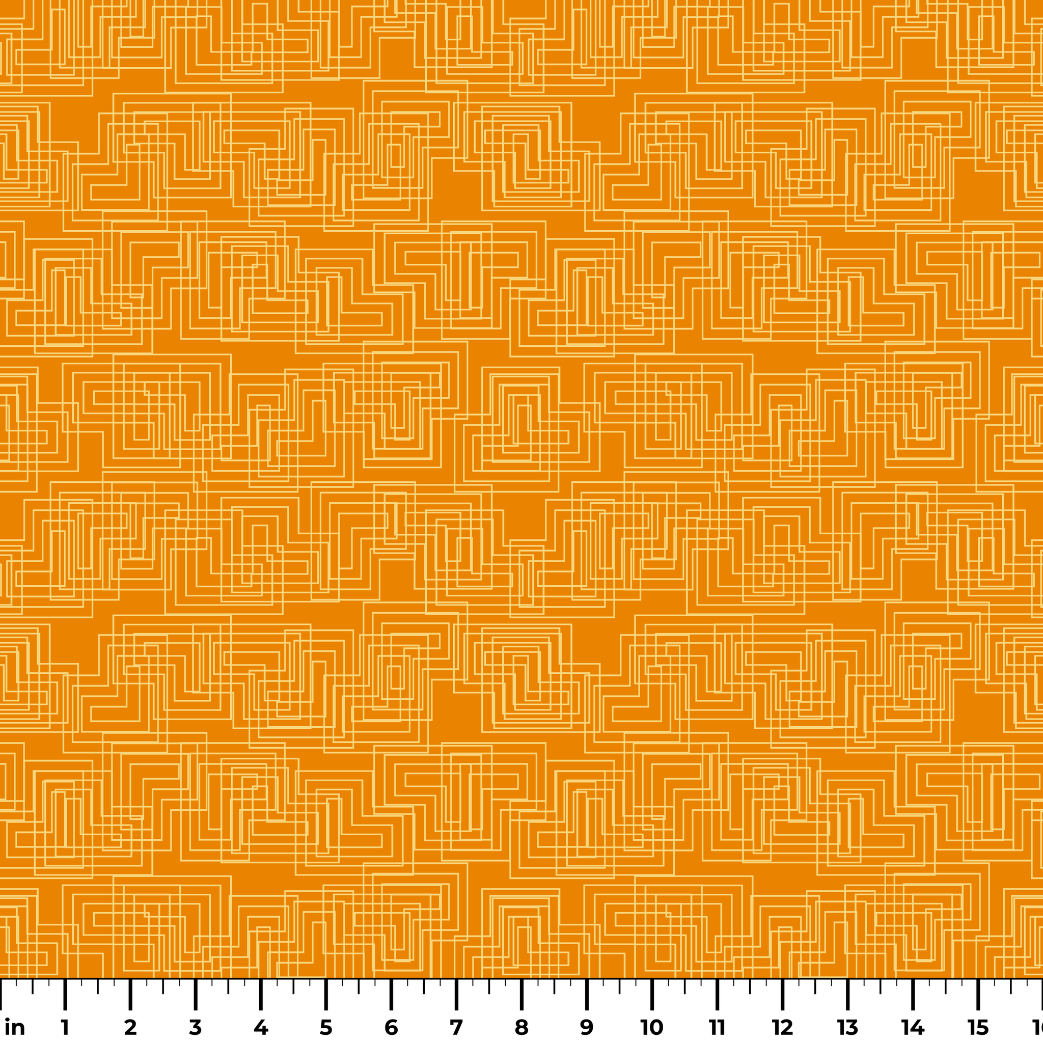 Interlock in Burnt Orange — interlock print, in deep, warm burnt orange
