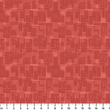 Interlock in Dusty Rose — interlock print, in brick coral over dusty red