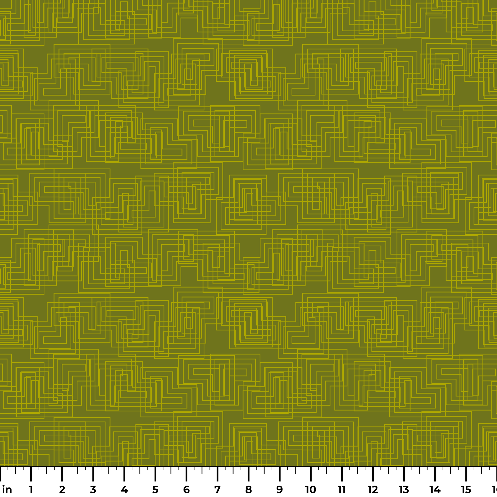 Interlock in Olive — interlock print, in deep tonal olive green