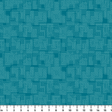 Interlock in Teal — interlock print, in deep petrol teal