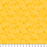Interlock in Saffron — interlock print, in warm saffron gold