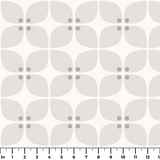 Square Mod in Ivory — square mod print, in whisper-quiet tone-on-tone ivory and pale grey