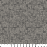 Interlock in Gray — interlock print, in mid grey, quietly textured