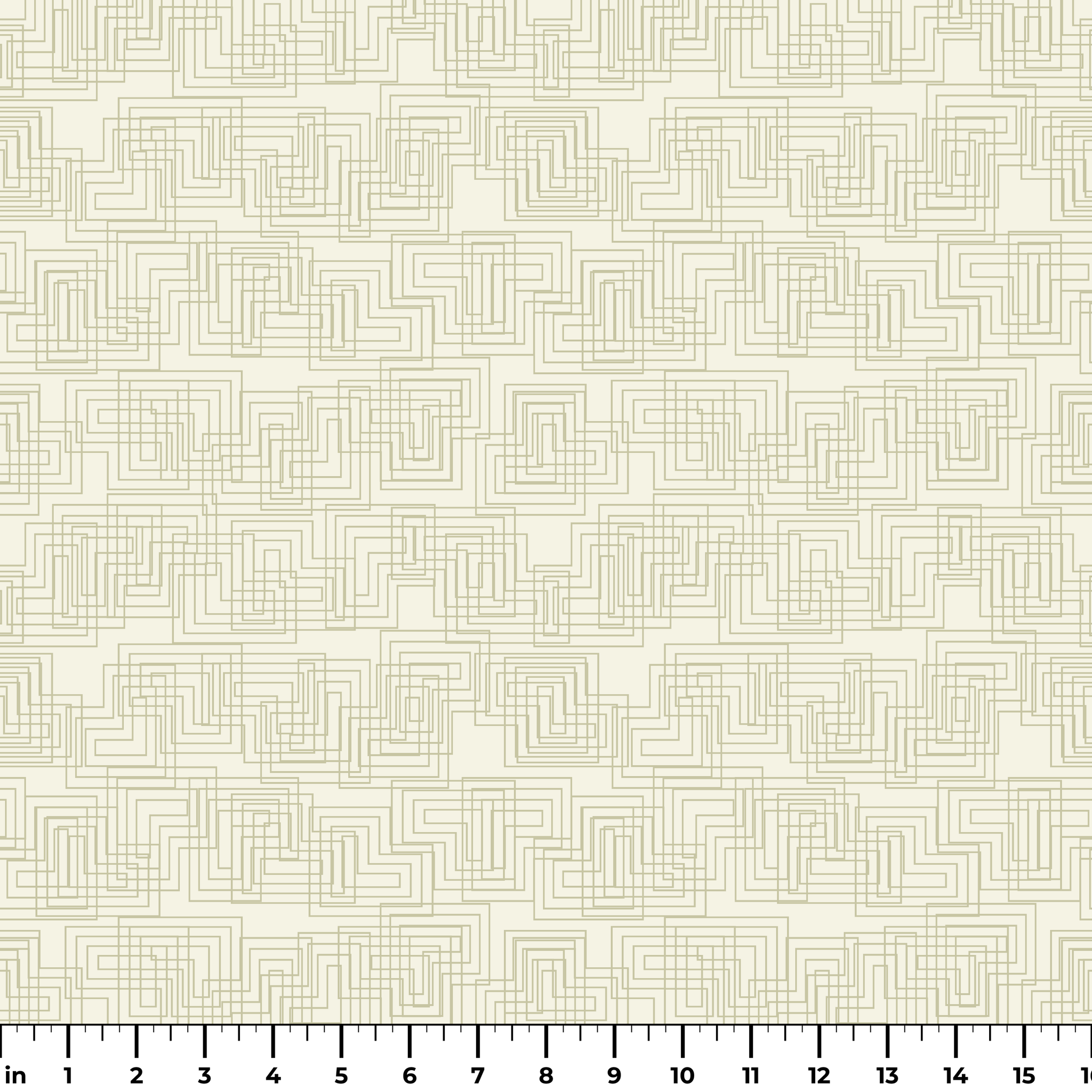 Interlock in Ivory — interlock print, in warm tonal ivory and cream