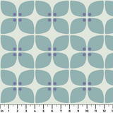 Square Mod in Mint — square mod print, in soft eucalyptus mint on chalk white