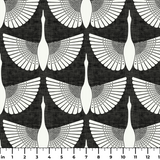 Egret of Joy in Ivory — egret of joy print, in charcoal and black on warm ivory