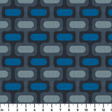 Mod Waves in Big Sur — mod waves print, in deep navy and slate blue, tonal and moody