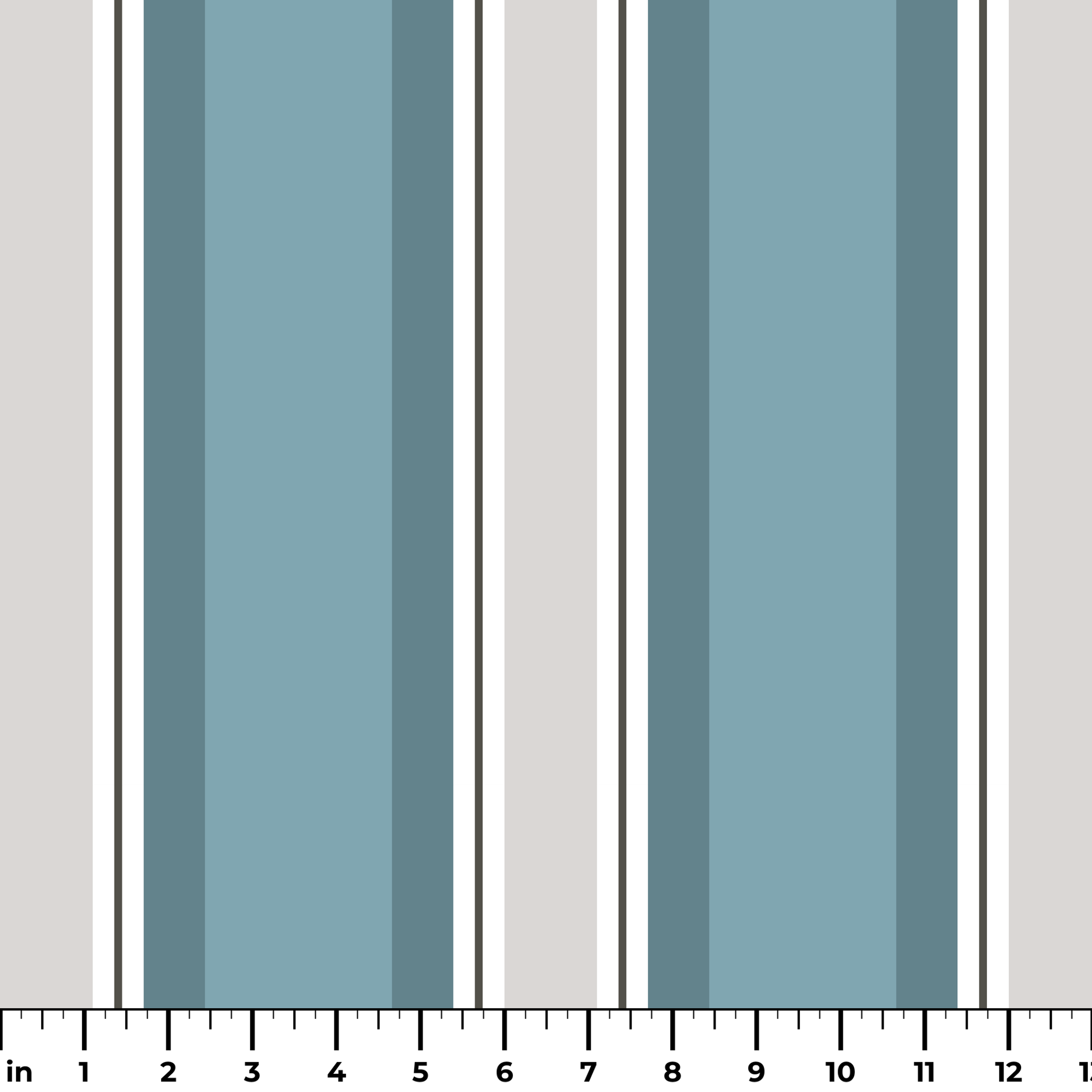 Vertical stripes in gray, dark charcoal, teal, light blue-gray, and white forming a geometric patter
