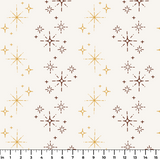 Retro Starburst, Saffron Fabric