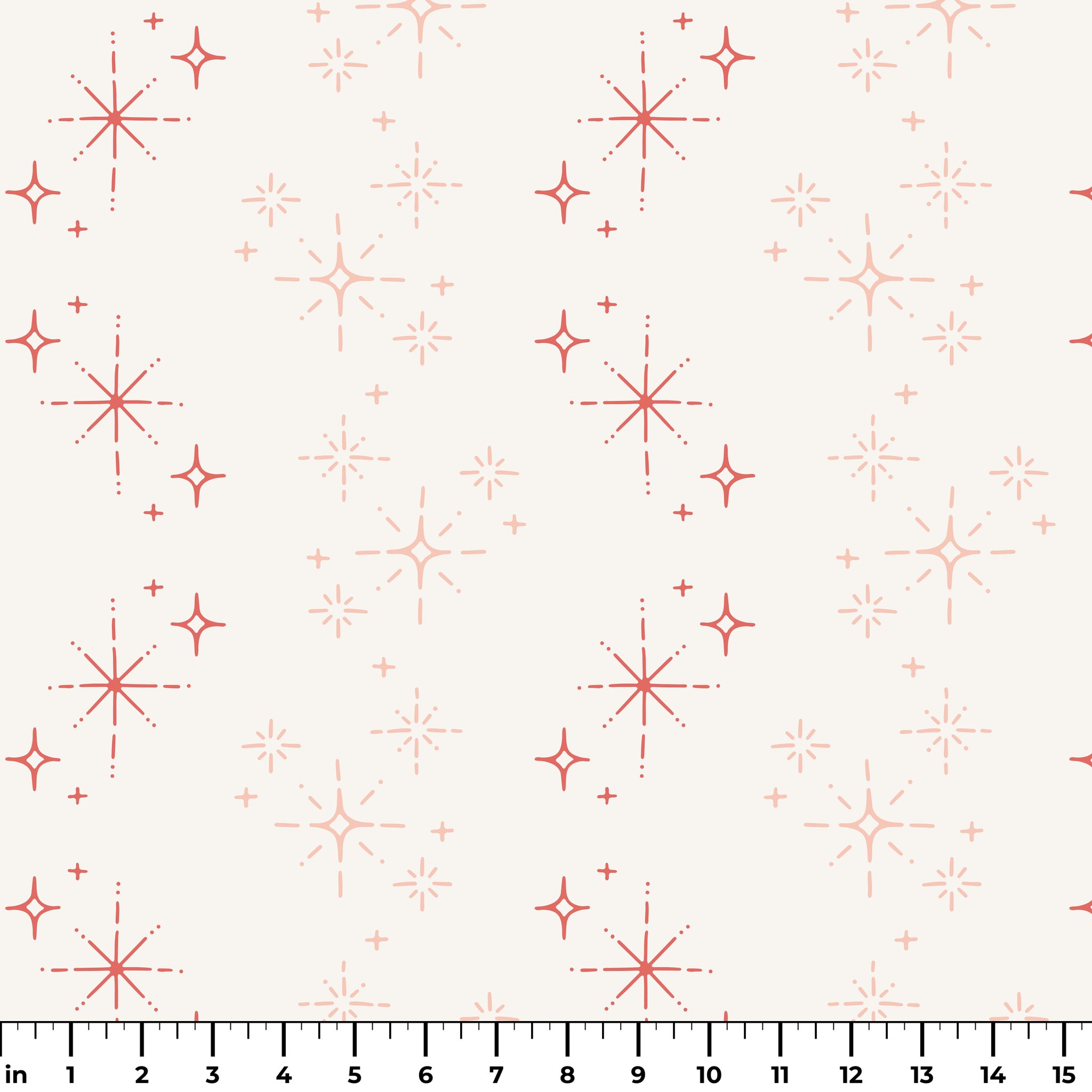Retro Starburst, Petal Fabric